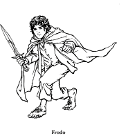 A coloring page of the lord of the rings